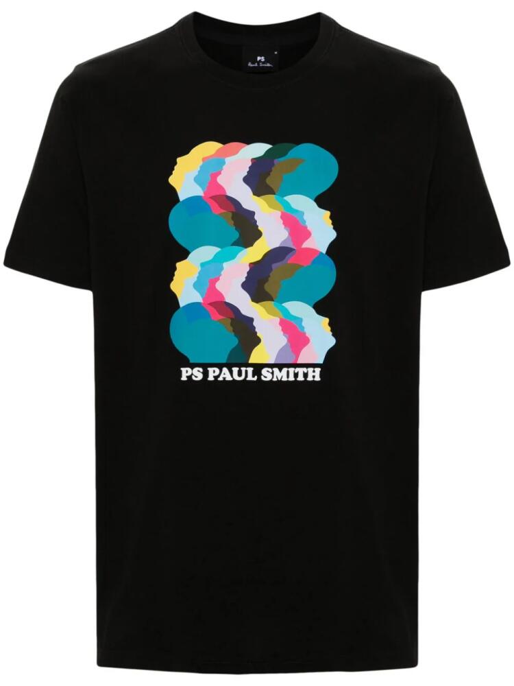 PS Paul Smith Heads Up-print cotton T-shirt - Black Cover