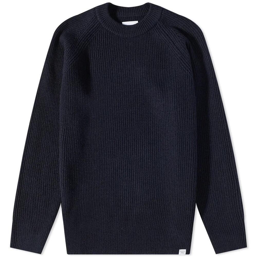 Norse Projects Men's Roald Chunky Cotton Knit in Dark Navy Cover