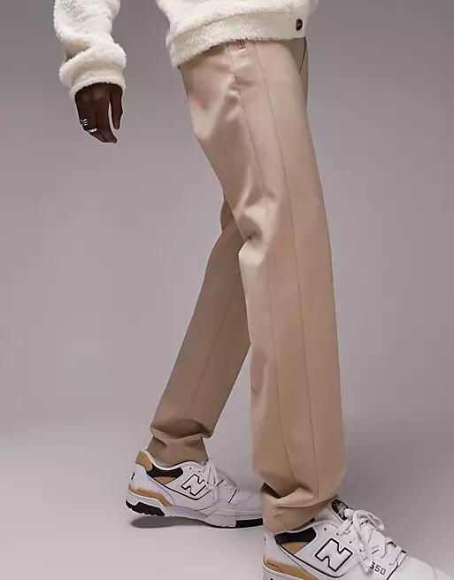 Topman skinny pants with side panel in stone-Neutral Cover