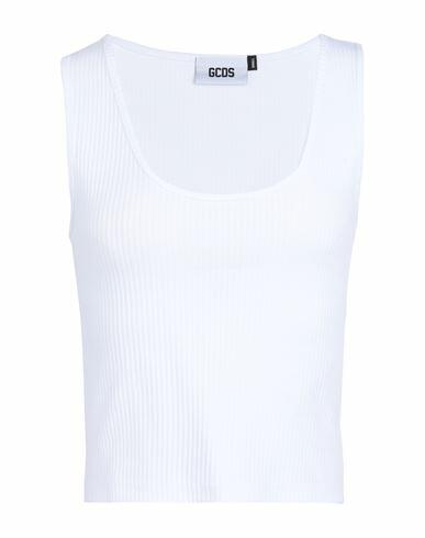 Gcds Woman Tank top White Cotton Cover