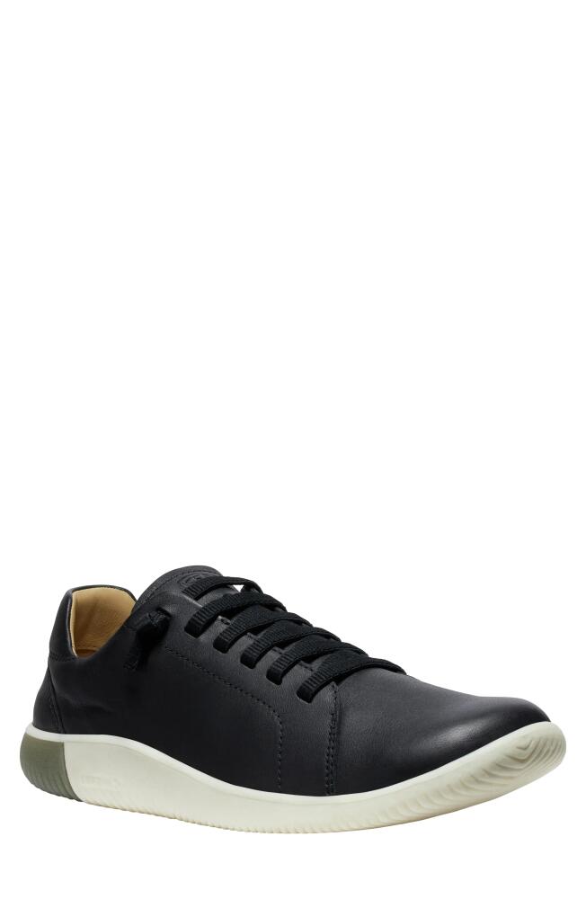 KEEN KNX Leather Sneaker in Black/Star White Cover