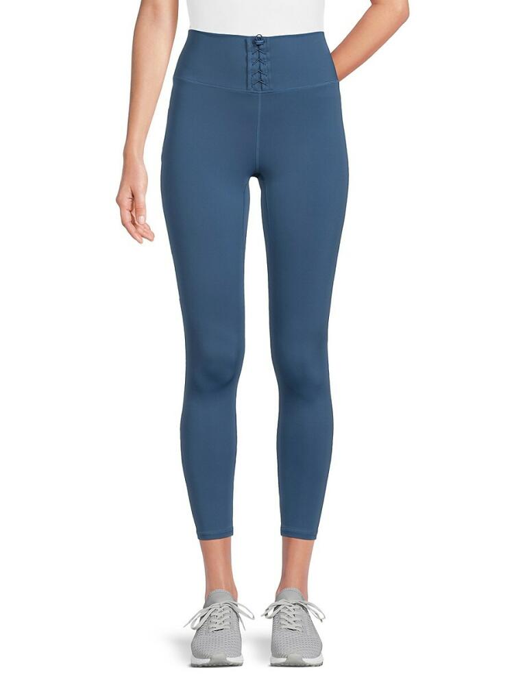 IVL Women's Drawcord Leggings - Coronet Blue Cover