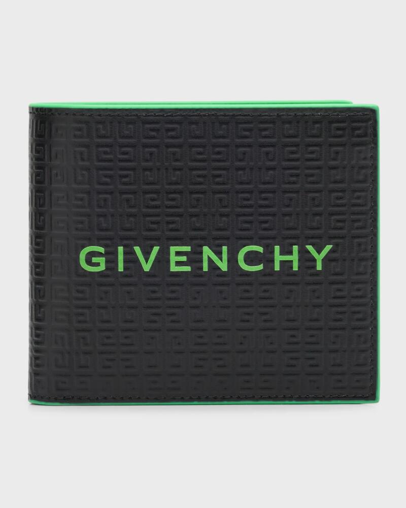 Givenchy Men's 4G Leather Logo Bifold Wallet Cover