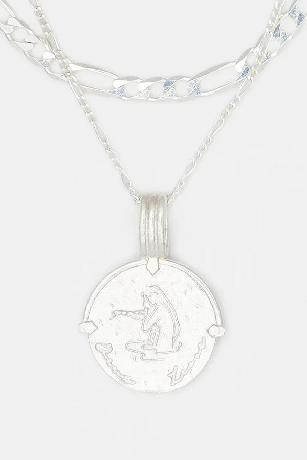 Deux Lions Jewelry Sterling Silver Sicilian Zodiac Layered Necklace in Pisces Cover