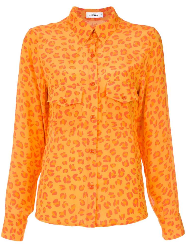 Amir Slama leopard print shirt - Orange Cover