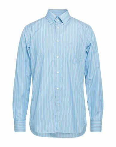 Paul & Shark Man Shirt Sky blue Cotton Cover