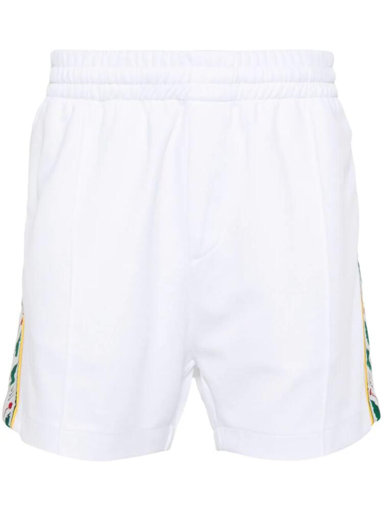 Casablanca logo-embellished jersey shorts - White Cover