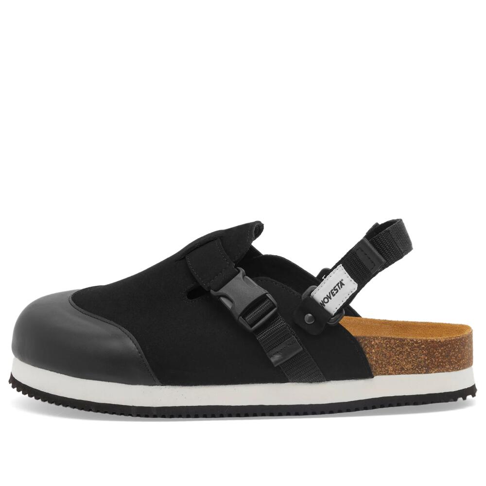 Novesta Men's Tatra Clog Sneakers in Black Cover