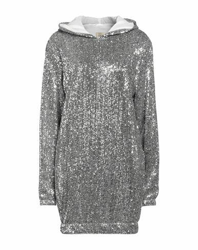 5rue Woman Mini dress Silver Polyester Cover