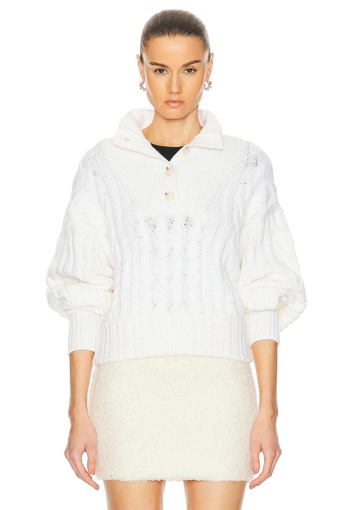 GRLFRND Natae Cable Sweater in Ivory Cover