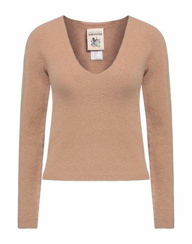 Semicouture Woman Sweater Camel Virgin Wool, Polyamide, Cashmere, Elastane Cover