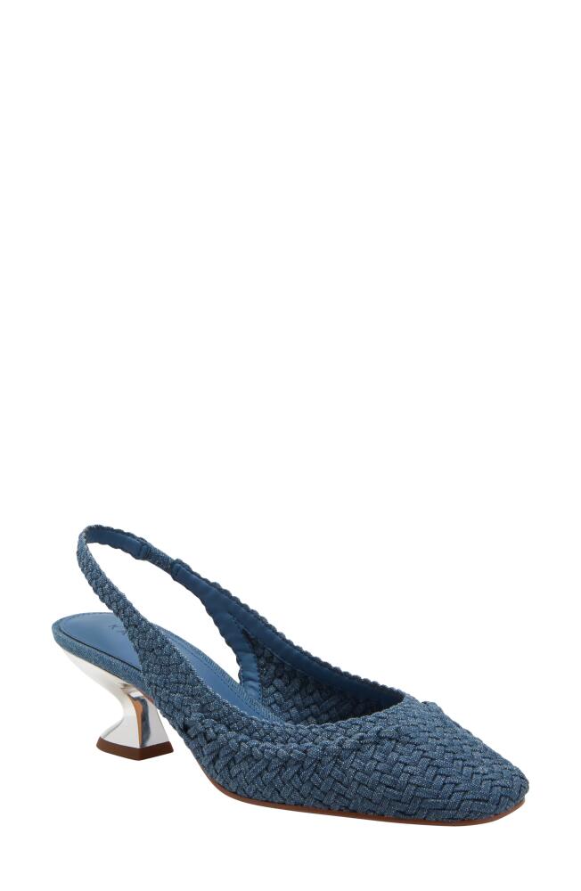 Katy Perry The Laterr Woven Slingback Pump in Calm Blue Denim Cover