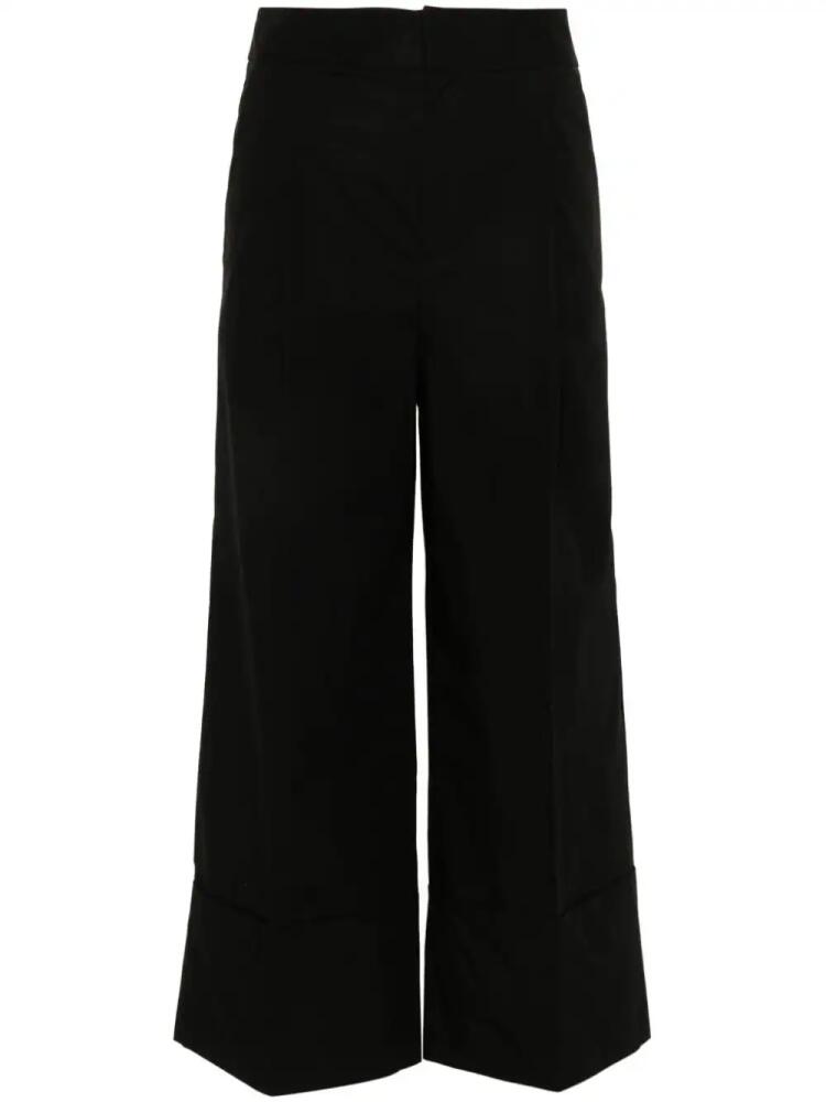 TWINSET cropped straight trousers - Black Cover