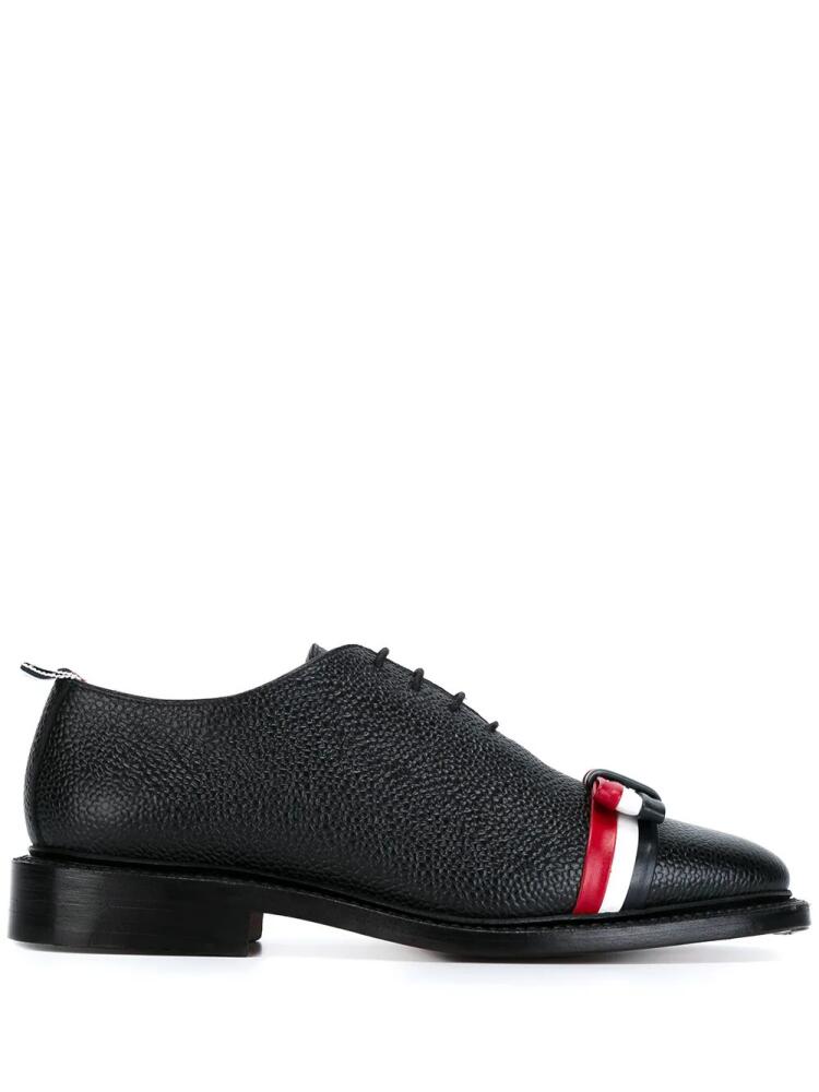 Thom Browne Wholecut tricolour bow shoe - Blue Cover