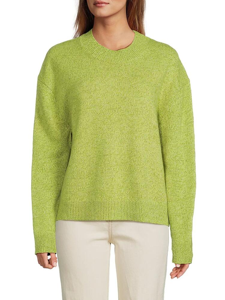 TWP Women's Mouline Drop Shoulder Cashmere Sweater - Green Cover