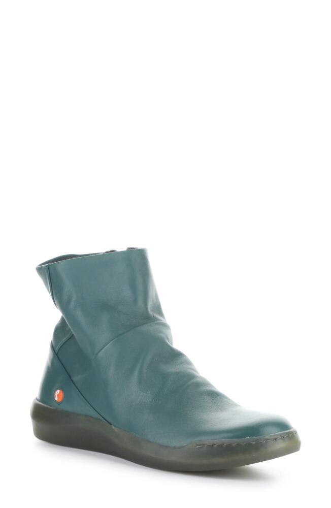 Softinos by Fly London Bler Bootie in Teal Smooth Leather Cover