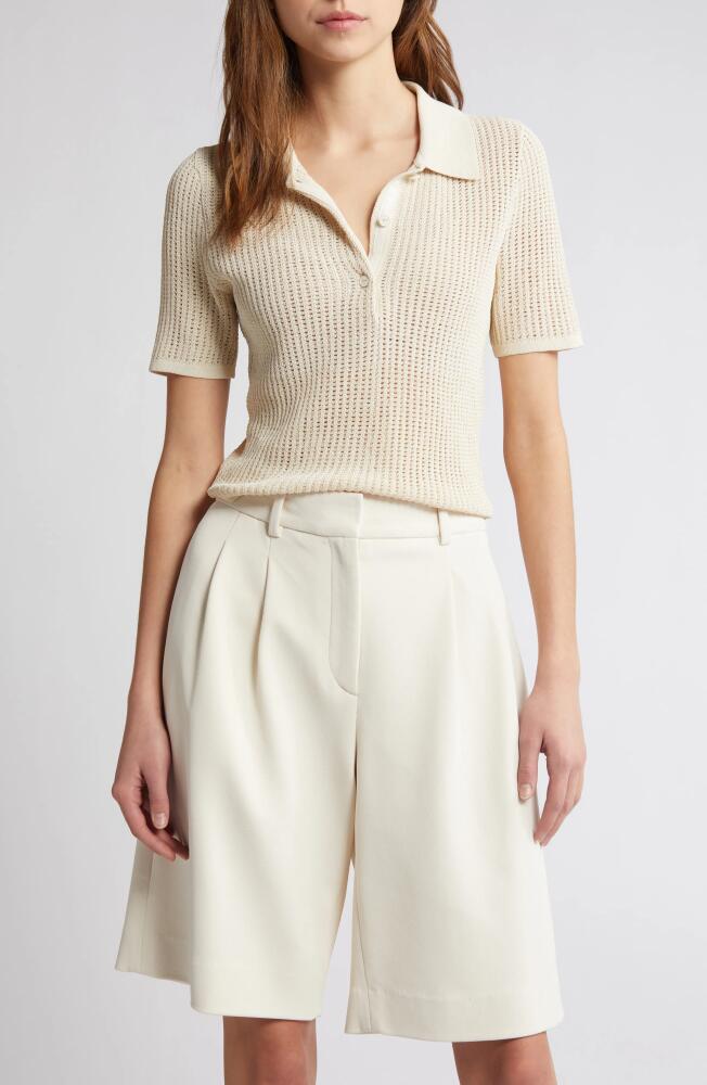 rag & bone Viola Knit Polo in Turtledove Cover