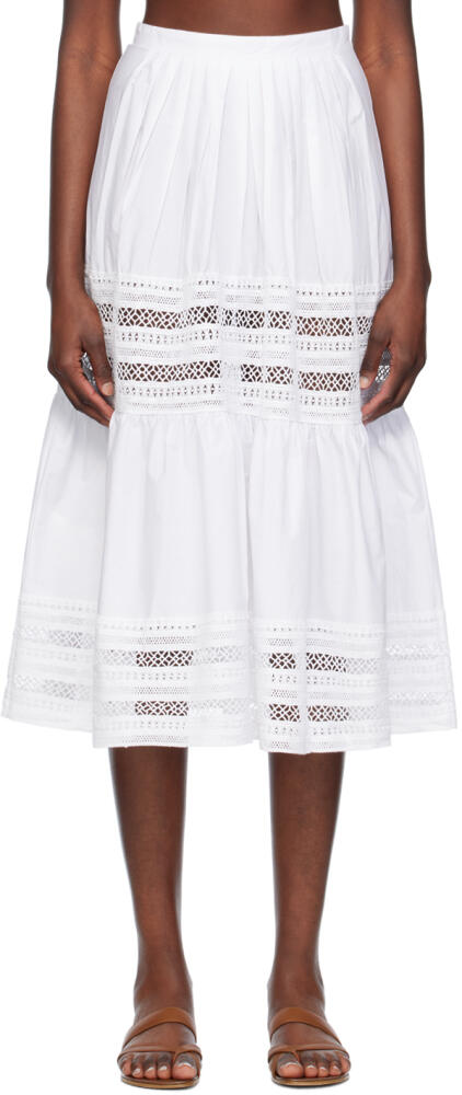 Saks Potts White Margot Skirt Cover