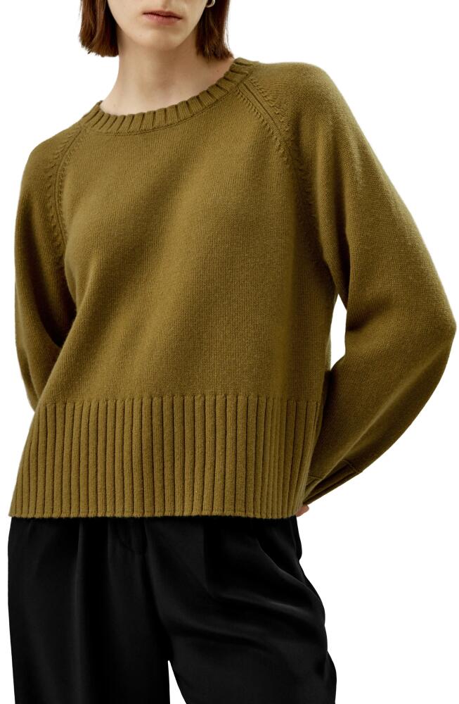 Lilysilk Gelato Wool-Blend Sweater for Women in Avocado Green Cover