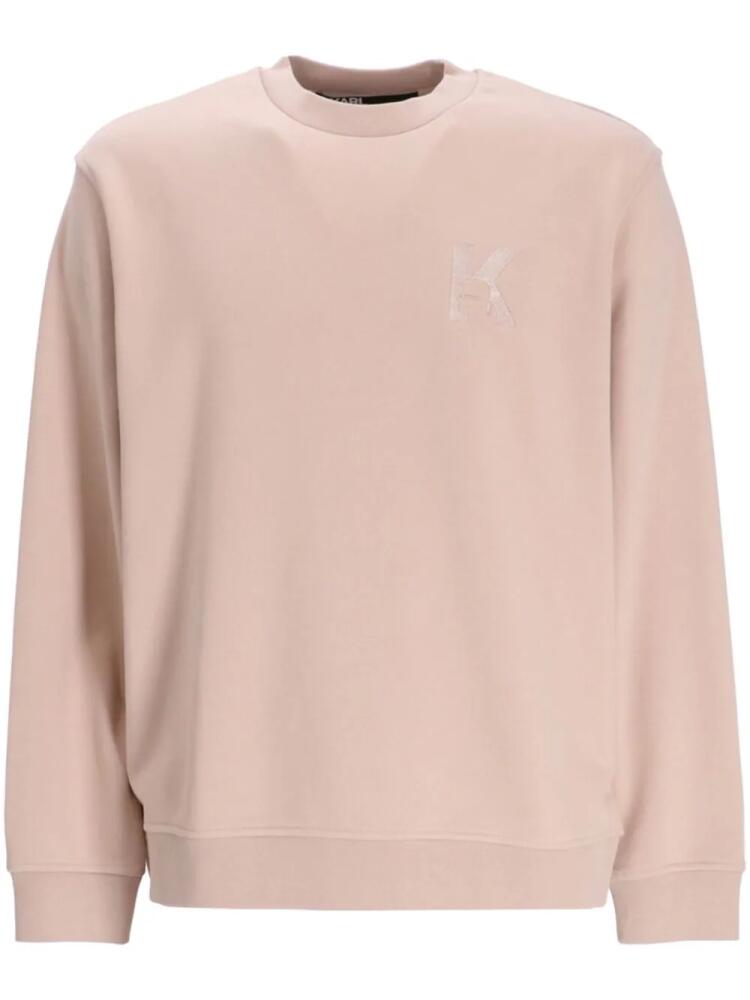 Karl Lagerfeld KLJ K logo-print sweatshirt - Pink Cover