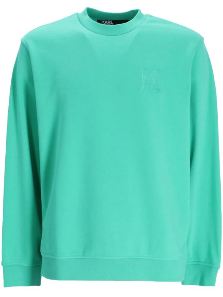 Karl Lagerfeld KLJ K logo-print sweatshirt - Green Cover