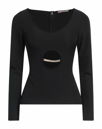 Christopher Kane Woman Top Navy blue Polyester Cover