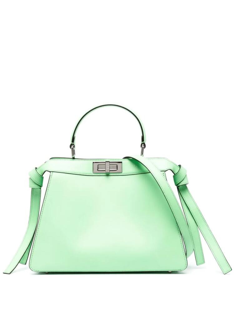 FENDI medium Peekaboo ISeeU tote bag - Green Cover