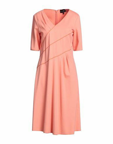 Emporio Armani Woman Midi dress Apricot Viscose, Polyamide, Elastane Cover