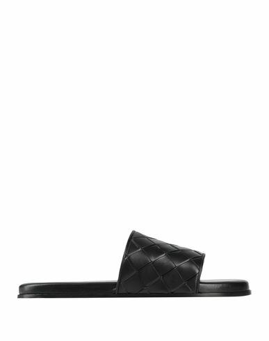 Bottega Veneta Man Sandals Black Leather Cover