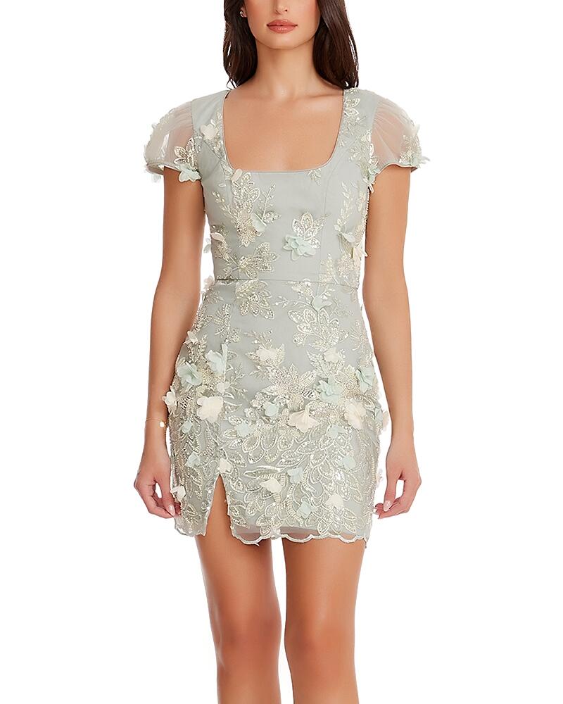 Dress the Population Jillian Floral Applique Mini Dress Cover