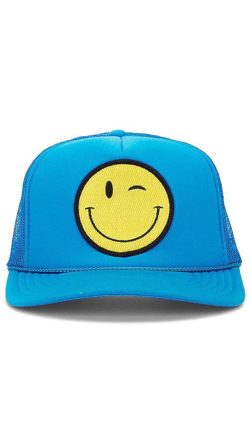 Friday Feelin Winky Hat in Blue Cover