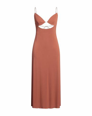 Liviana Conti Woman Midi dress Tan Viscose Cover