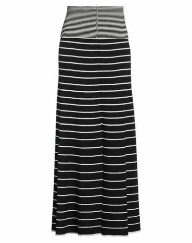 Giorgio Armani Woman Maxi skirt Black Virgin Wool, Polyamide, Elastane Cover