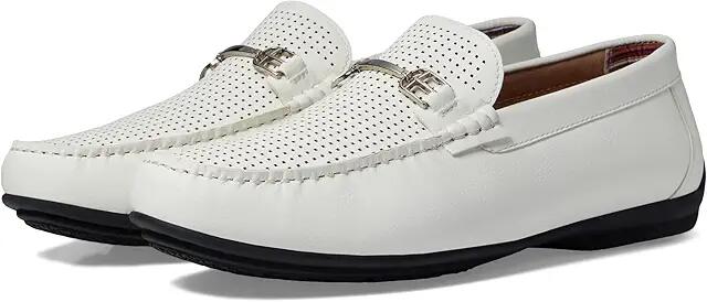 Stacy Adams Corley Driving Moc (White) Men's Shoes Cover