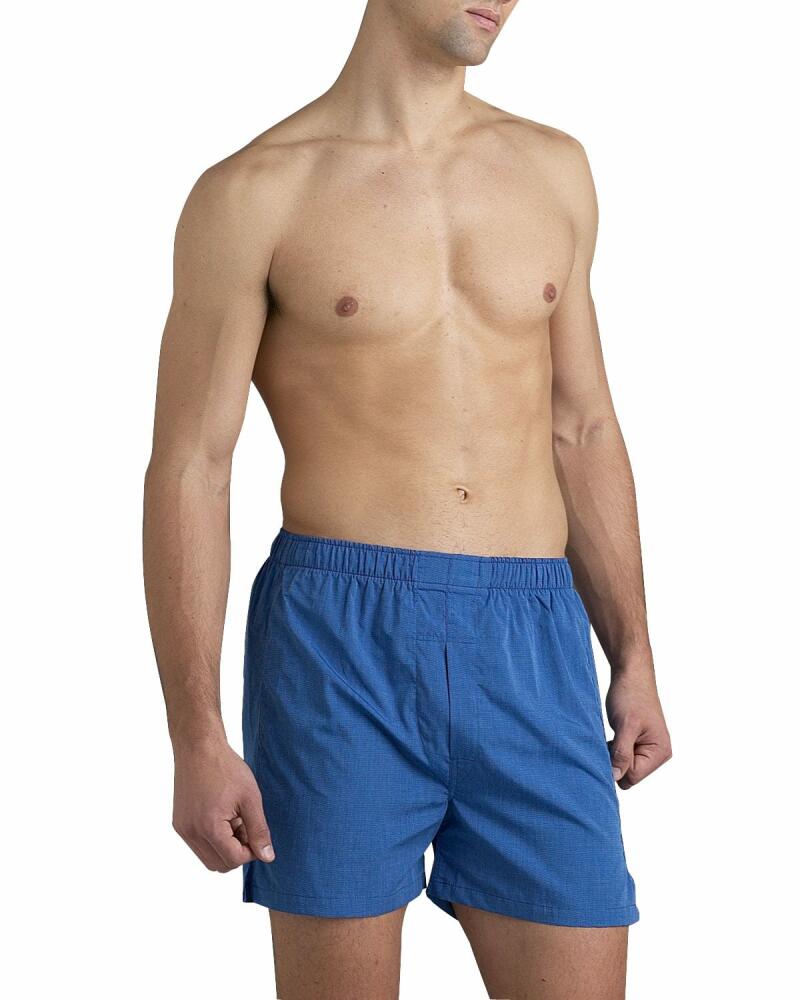 Neiman Marcus Blue Full-Cut Boxers Cover