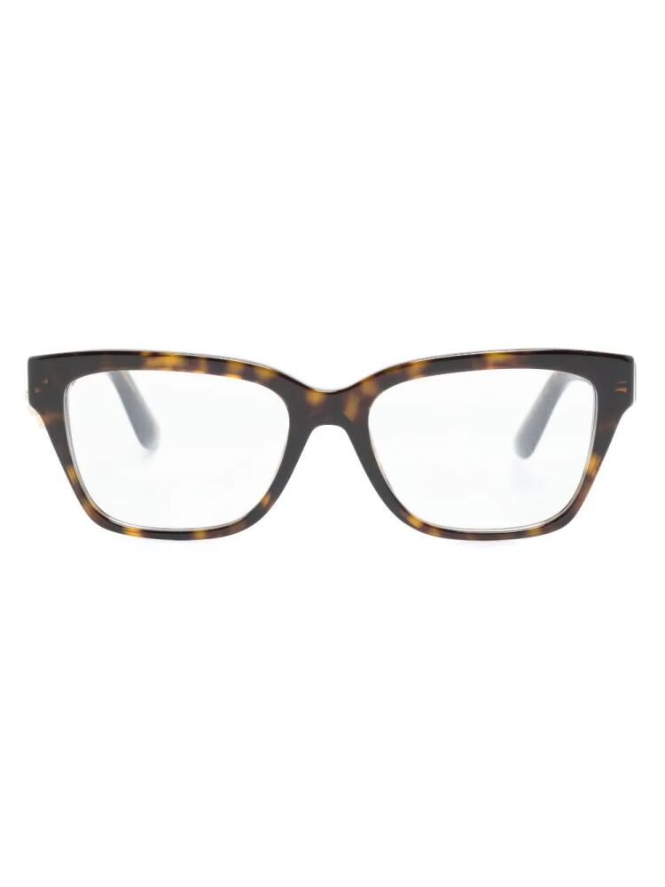 Dolce & Gabbana Eyewear tortoiseshell-effect cat-eye frame glasses - Brown Cover