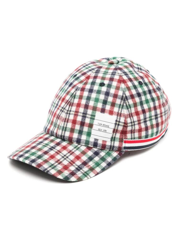 Thom Browne checked cap - Red Cover