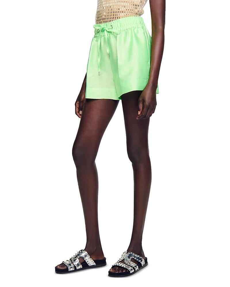 Hoki High Rise Satin Drawstring Shorts Cover