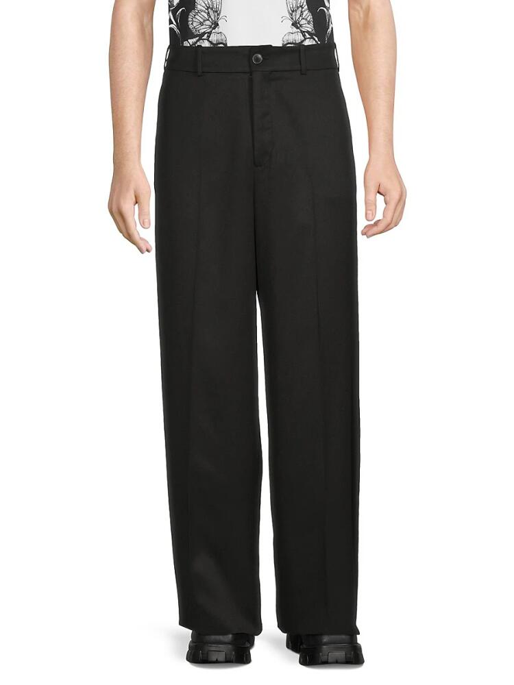 Valentino Men's Solid Pants - Nero Cover