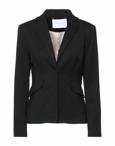 Nenette Woman Blazer Black Viscose, Polyamide, Elastane Cover