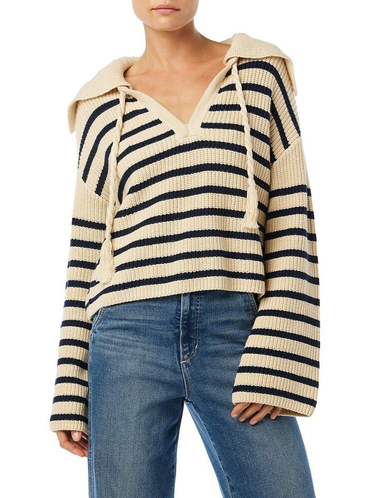 Joe's Jeans Women's The Sloane Striped Popover Sweater - Beige Cover