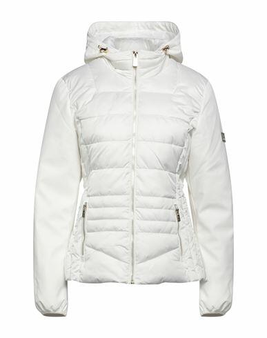 Yes Zee By Essenza Woman Puffer White Polyester Cover