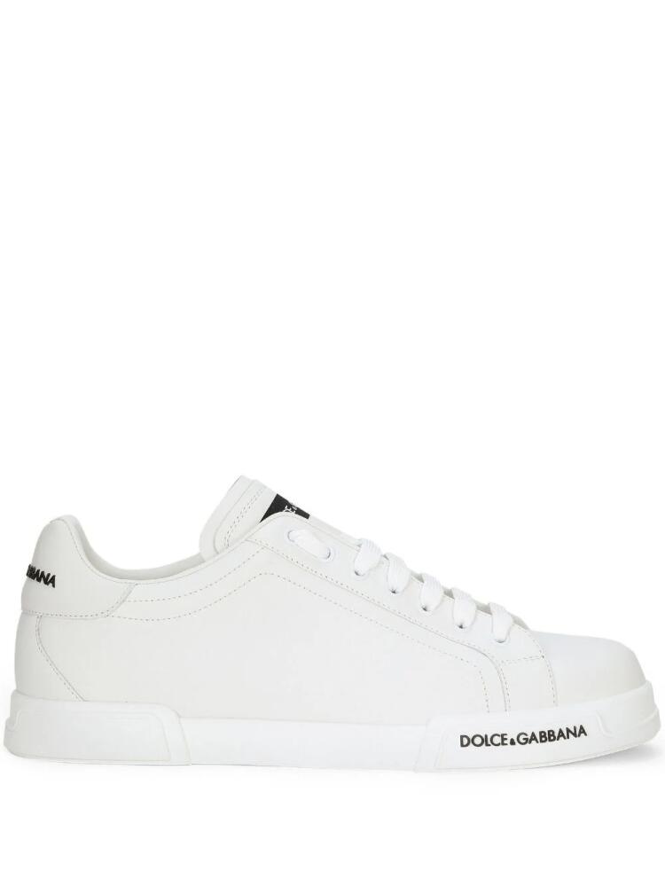 Dolce & Gabbana logo-print low-top sneakers - White Cover