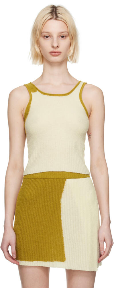 Eckhaus Latta Off-White & Tan Coastal Tank Top Cover