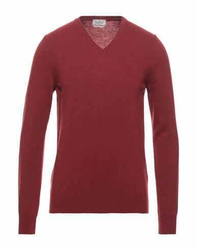 Brooksfield Man Sweater Brick red Wool, Polyamide Cover