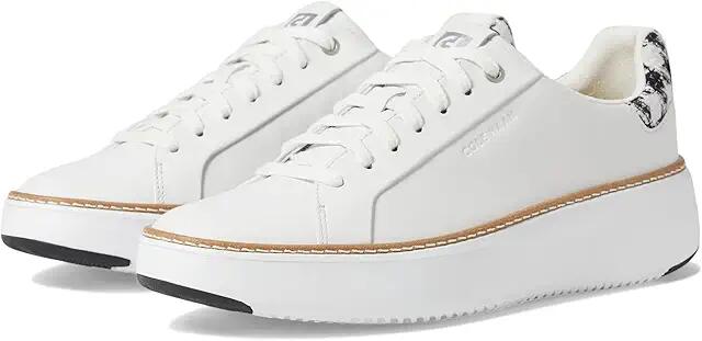 Cole Haan Grandpro Topspin Sneakers (Optic White/Metallic Houndstooth) Women's Shoes Cover