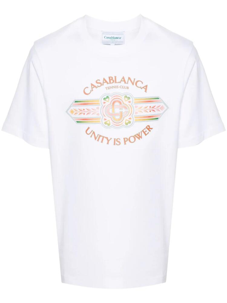 Casablanca Unity is Power T-shirt - White Cover