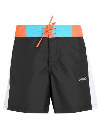 Off-white Man Swim trunks Black Polyester Cover