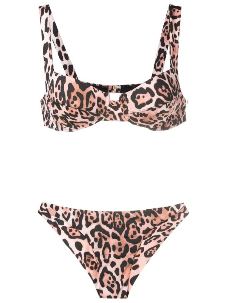 Brigitte leopard-print bikini set - Brown Cover