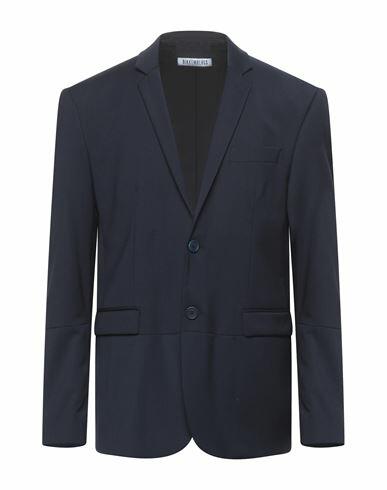 Bikkembergs Man Blazer Midnight blue Polyester, Wool, Elastane Cover